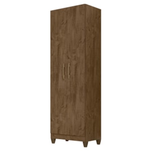 Armário Multiuso New Íris 2 Portas Castanho Wood - Moval