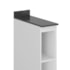 Balcão 2 Nichos Kali Premium Branco com Tampo MDF 25mm - Nicioli 