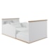 Berço Americano Mini Cama Mimo Branco/Nature com Colchão Physical - Permóbili Baby 