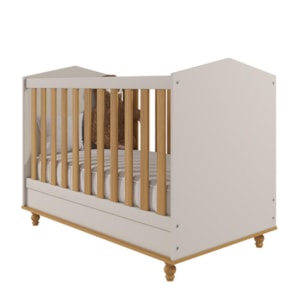 Berço Americano Mini Cama Mimo Off White/Nature - Permóbili Baby