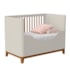 Berço Mini Cama Boom Plus Classic Areia Fosco com Colchão Baby Physical - Reller Móveis