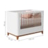 Berço Mini Cama Boom Plus Classic Branco Fosco com Colchão Baby Physical - Reller Móveis