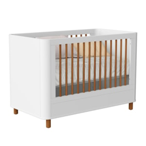 Berço Mini Cama Boom Plus Nordic Branco Fosco - Reller Móveis