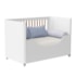 Berço Mini Cama Boom Plus Wheels Branco Fosco com Colchão Supreme - Reller Móveis