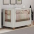 Berço Mini Cama Boom Slim Nordic Areia Fosco com Colchão Baby Physical - Reller Móveis