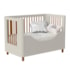 Berço Mini Cama Boom Slim Nordic Areia Fosco com Colchão Baby Physical - Reller Móveis