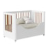 Berço Mini Cama Boom Slim Wheels Branco Fosco com Colchão Baby Physical - Reller Móveis