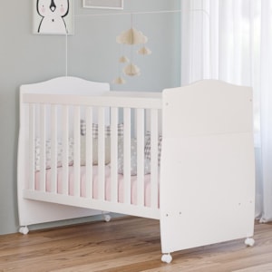 Berço Mini Cama Conforto Branco com Colchão Physical - Permóbili Baby