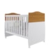 Berço Mini Cama Conforto Nature/Branco com Colchão Physical - Permóbili Baby