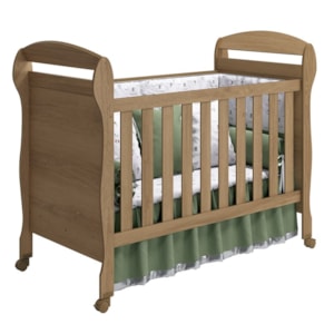 Berço Mini Cama Danny Mezzo Fosco com Colchão D18 de 10cm - Reller Móveis