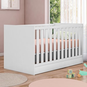 Berço Mini Cama Doce Sonho Branco - Qmovi