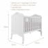 Berço Mini Cama Harmonia Branco - Permóbili Baby