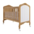 Berço Mini Cama Harmonia Nature/Branco com Colchão Physical - Permóbili Baby