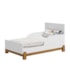 Berço Mini Cama Lotus Liso Branco Fosco com Colchão Supreme - Reller Móveis