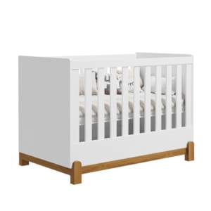 Berço Mini Cama Lotus Liso Branco Fosco - Reller Móveis