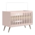 Berço Mini Cama Q Encanto Retrô Rosa com Colchão Baby Physical - Qmovi