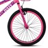 Bicicleta Jully Aro 20 Quadro 20 Aço Carbono Freios V-Brake Guidão Downhill com Cestinha Rosa Neon - Colli Bike