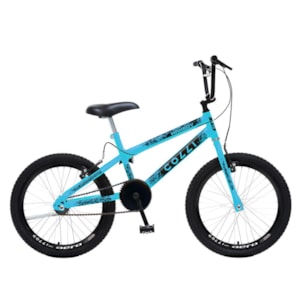 Bicicleta Max Boy Cross Aro 20 Freio V-Brake 1 Marcha Azul Champanhe - Colli Bike