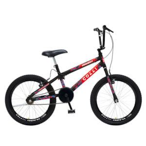 Bicicleta Max Boy Cross Aro 20 Freio V-Brake 1 Marcha Preto Fosco - Colli Bike