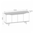 Buffet Aparador Grace 4 Portas Off White/Cedro - Casa D