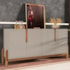 Buffet Aparador Lizz 170cm 4 Portas Off White/Cedro - Casa D