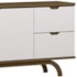 Buffet Aparador Vicenza 2 Portas e 2 Gavetas Imbuia/Off White - New Ceval