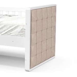 Cama Babá Tutto New com Capitonê Branco Soft - Matic Móveis 