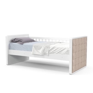 Cama Babá Tutto New com Capitonê Branco Soft - Matic Móveis 