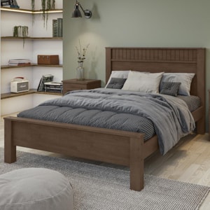 Cama Casal Athenas Color Flex Imbuia - Móveis Lopas 