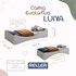 Cama Evolutiva Luna Areia Fosco com 2 Kits Proteção Lateral Lisa - Reller Móveis 