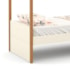 Cama Infantil Kids Liv Off White/Freijó com Colchão Light D33 - Matic Móveis