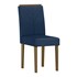 Conjunto 2 Cadeiras Amanda Imbuia/Veludo Azul Marinho - New Ceval