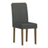 Conjunto 2 Cadeiras Amanda Imbuia/Veludo Cinza Escuro - New Ceval