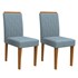 Conjunto 2 Cadeiras Ana Ipê/Azul - PR Móveis  