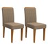 Conjunto 2 Cadeiras Ana Ipê/Marrom Rosê - PR Móveis  