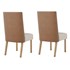 Conjunto 2 Cadeiras Anne Nature/Corano Caramelo/Suede Linho - Móveis Henn