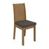 Conjunto 2 Cadeiras Athenas Amêndoa/Veludo Marrom - Móveis Lopas