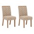 Conjunto 2 Cadeiras Esther Nature/Veludo Creme - Móveis Henn