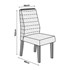 Conjunto 4 Cadeiras Curvata Carvalho Europeu/Veludo Caqui - PR Móveis 