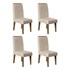 Conjunto 4 Cadeiras Elen Carvalho Europeu/Linho Árido - PR Móveis 