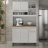 Cozinha Compacta Ametista 5 Portas e 1 Gaveta Branco - Valdemóveis