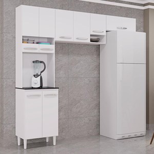 Cozinha Compacta Isadora 3 Peças Branco - Poquema 
