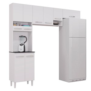 Cozinha Compacta Isadora 3 Peças Branco - Poquema 