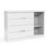 Dormitório Tutto New 2 Portas, Cômoda 1 Porta, Berço Branco Soft com Capitonê - Matic Móveis  