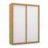 Dormitório Tutto New 2 Portas, Cômoda 1 Porta, Berço Freijó/Branco Soft com Capitonê - Matic Móveis 