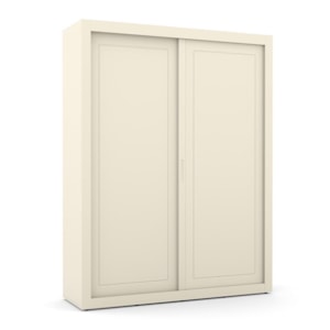 Dormitório Tutto New 2 Portas, Cômoda 1 Porta, Berço Off White com Capitonê e Colchão D18 - Matic Móveis  