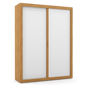 Dormitório Tutto New 2 Portas, Cômoda 1 Porta e Berço Branco Soft/Freijó com Capitonê e Colchão Supreme - Matic Móveis