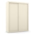 Dormitório Tutto New 2 Portas, Cômoda 1 Porta e Berço Off White com Capitonê e Colchão Physical - Matic Móveis