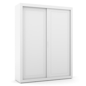 Dormitório Tutto New 2 Portas, Cômoda 4 Gavetas e Berço Branco Soft com Capitonê e Colchão Supreme - Matic Móveis