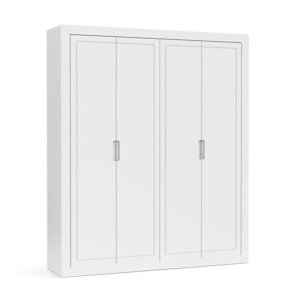 Dormitório Tutto New 4 Portas, Cômoda 1 Porta, Berço Branco Soft com Colchão D18 - Matic Móveis 